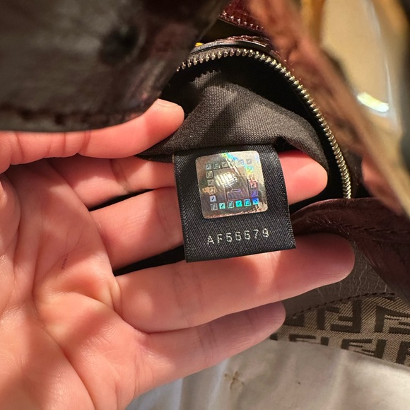 Fendi Brown Zucchino Canvas Hobo Bag - Picture 13 of 13